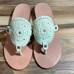 Jack Rogers Georgica Mint Green Flip-Flops – Women’s Size 7.5 M Used